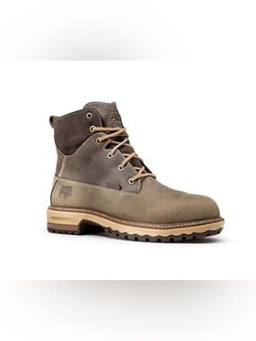 Timberland PRO Womens Taupe/Brown Lace-Up Work Boot